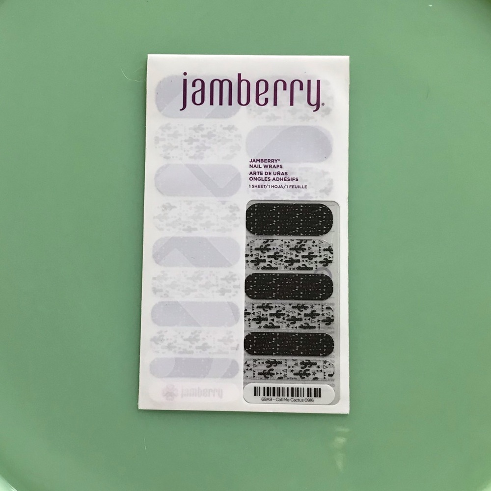 New Jamberry Call Me Cactus Nail Wraps